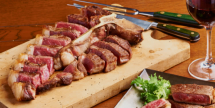 本物のドライエイジングビーフを味わう 背景写真